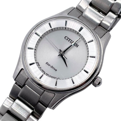 CITIZEN Eco-Drive EM0400-51A Womens Watch Silver Dial Stainless Steel 28mm