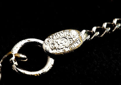CHANEL CC Heart Clover Charm Necklace Pink Red Metal 04P Italy 44cm(17.3in)