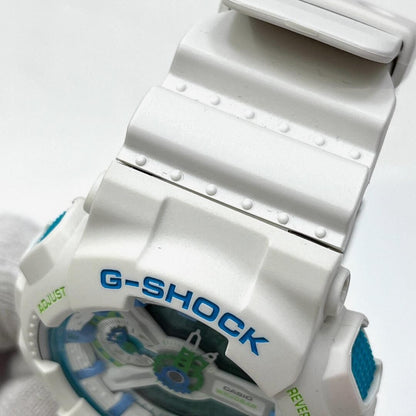 CASIO G-SHOCK GA-110WG-7AJF Mens Analog Digital Watch White Blue Resin 51mm