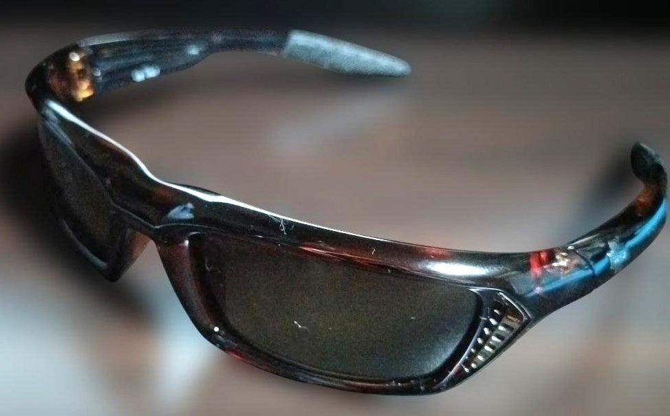 NEOSCOOP Wrap-Around Sunglasses Brown Frame Sporty Lightweight Fit Made in Italy