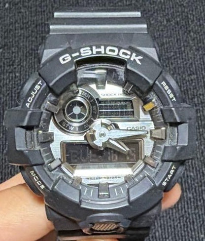 CASIO G-SHOCK GA-710 Mens Analog Digital Watch Black Resin Case 20BAR 200M Diver