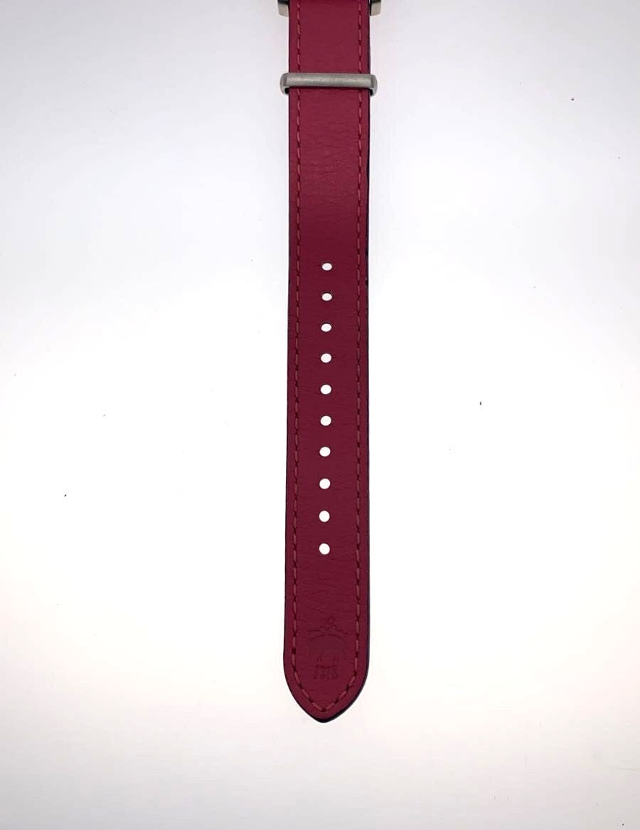 Brooks Brothers Red Fleece Quartz Watch Date Navy Dial Pink Leather Band VJ12