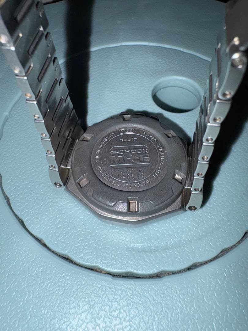 CASIO G-SHOCK MR-G Titanium Analog Watch Navy Dial Japan MRG Series Men's Used