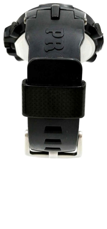 Casio Pro Trek Triple Sensor Tough Solar Ana-Digi Watch Black PRW-6000 Used
