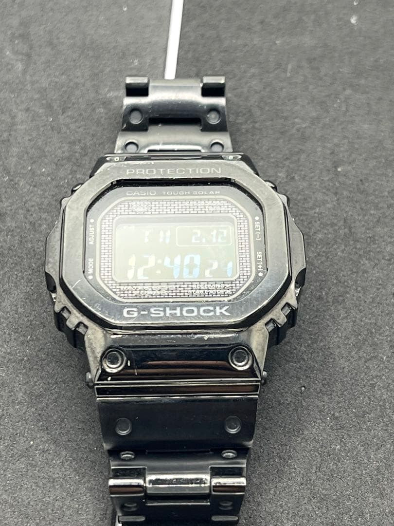 Casio G-SHOCK GMW-B5000GD-1JF Full Metal Black Solar Watch Used Excellent W/ Box
