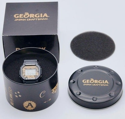 CASIO G-SHOCK DW-5600VT Georgia Japan Craftsman Limited Collab Watch Black Gold