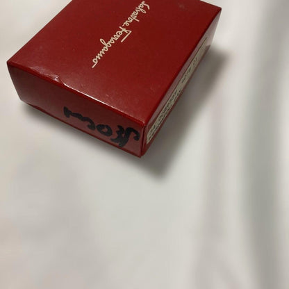 Salvatore Ferragamo Gancini Scarf Ring Gold Tone Italy Box Vintage Accessory