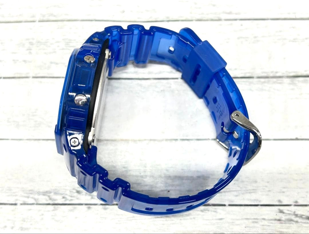 Casio G-SHOCK x KEBOZ DW-5600KEBOZ22-2JR Digital Watch Clear Blue Japan Mint