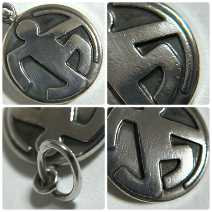 Georg Jensen 176 Pendant Top Sterling Silver 925 Denmark 0.57x0.57in Used Auth