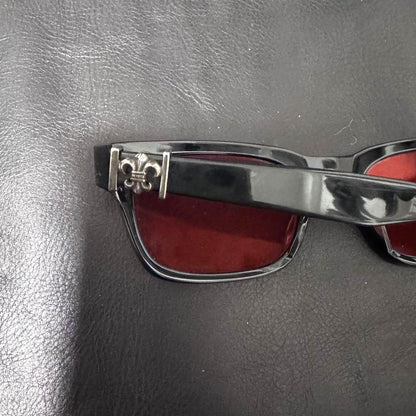 Chrome Hearts Gittin Any Sunglasses Black Frame Red Lens Silver HW Japan Used