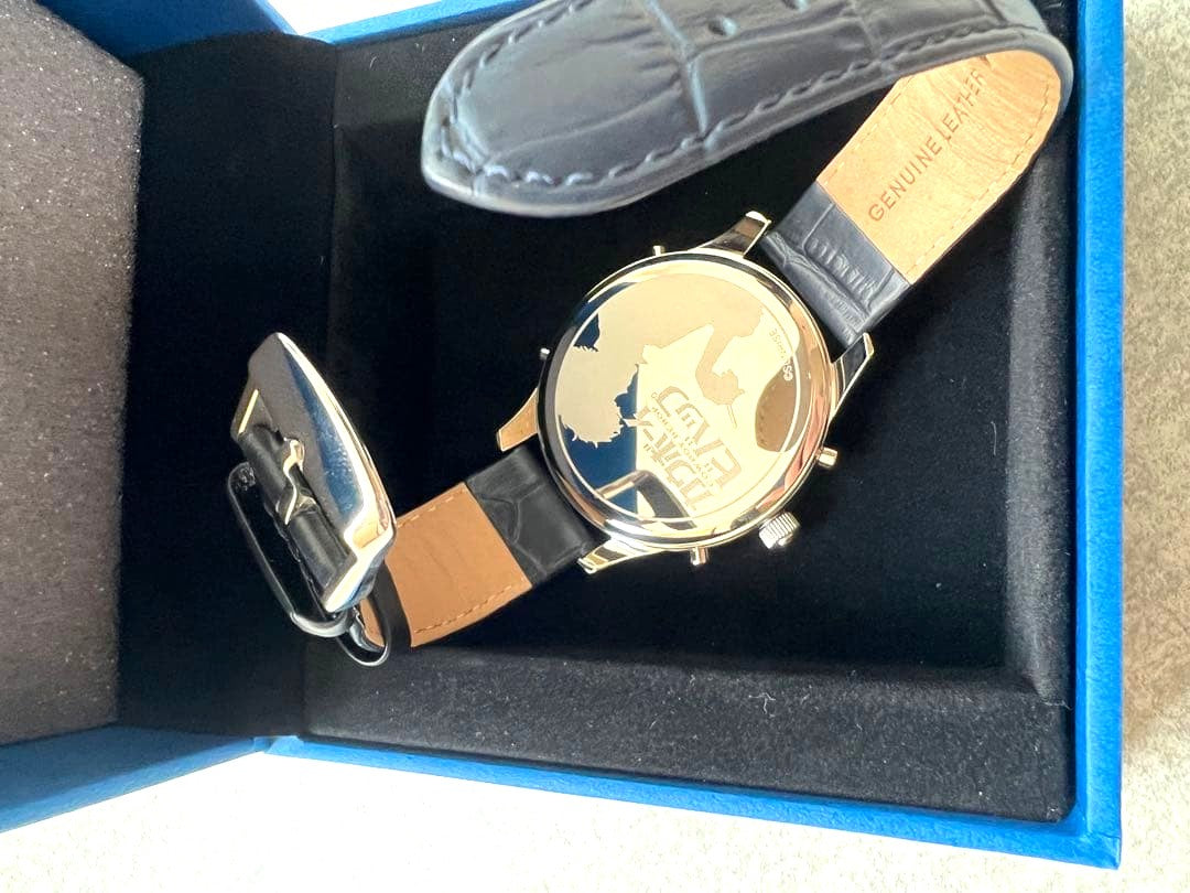 Super Groupies Cowboy Bebop Spike Spiegel Model Ana-Digi Watch Blue Leather Band