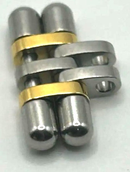 Cartier Panthere 2-Row Combi MM Link 15mm K18YG Gold Steel with Screw Authentic