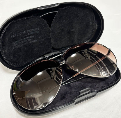 Porsche Design by Carrera 5621 Sunglasses Teardrop Brown Vintage Austria w/Case