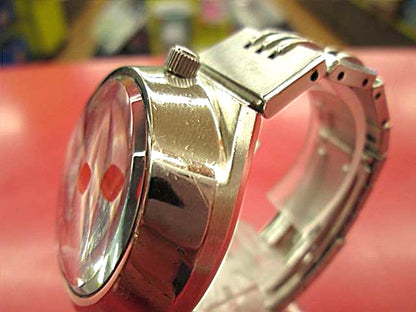 ALBA AKA Quartz Analog Watch Red Dial 10BAR Water Resist Vintage Japan Retro