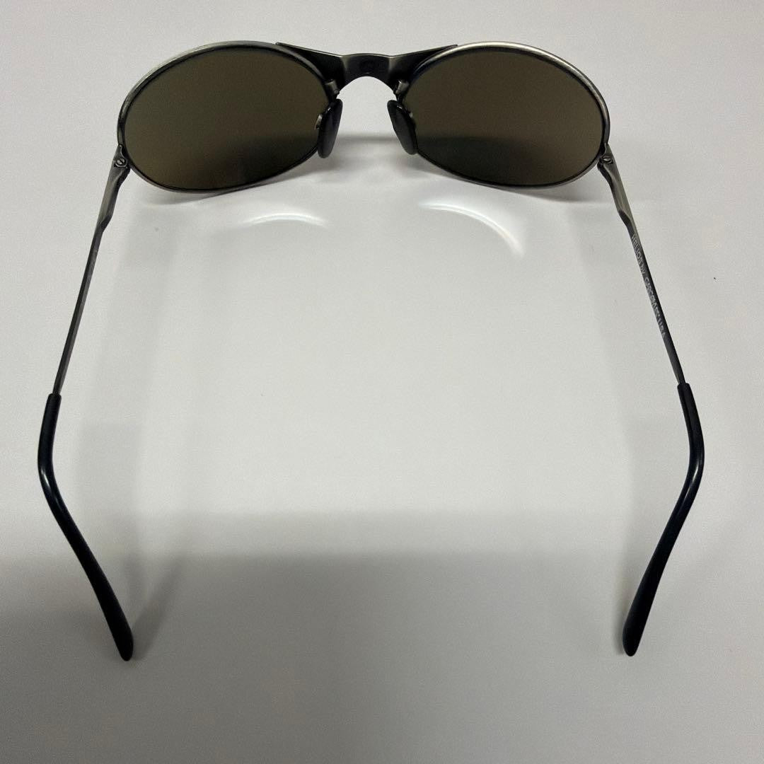 GARGOYLES Helios Sunglasses Gunmetal Metal Frame Mirror Lens Mens Italy Used