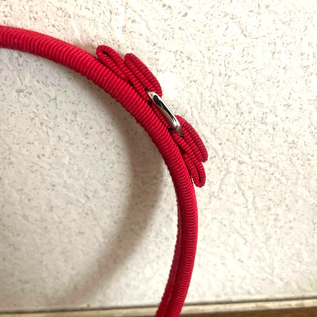 Salvatore Ferragamo Authentic Vara Bow Headband Pink Slim Type Used Great