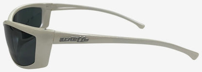 Arnette Swinger Sunglasses White Frame Black Lens Plastic Vintage 90s Unisex