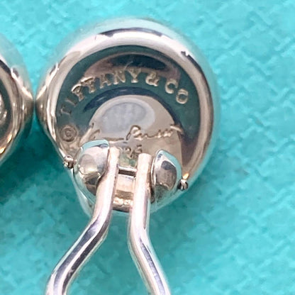 Excellent Tiffany & Co Sterling Silver 925 Nugget Earrings Elsa Peretti