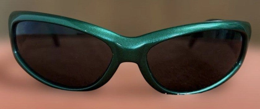 Arnette Catfish Vintage 90s Sunglasses Green Frame Dark Lens Skater Surfer