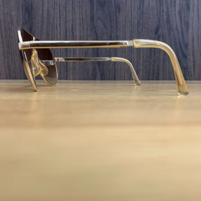 CARRERA PORSCHE DESIGN 81-23132 Folding Sunglasses Silver Gold Vintage Austria
