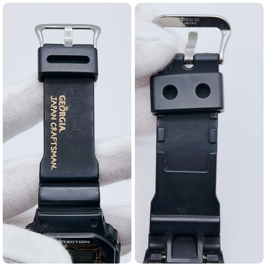 CASIO G-SHOCK DW-5600VT Georgia Japan Craftsman Limited Collab Watch Black Gold