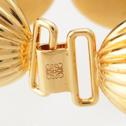 Authentic Loewe Anagram Nutshell Gold Tone Bracelet L 21cm 8.3in
