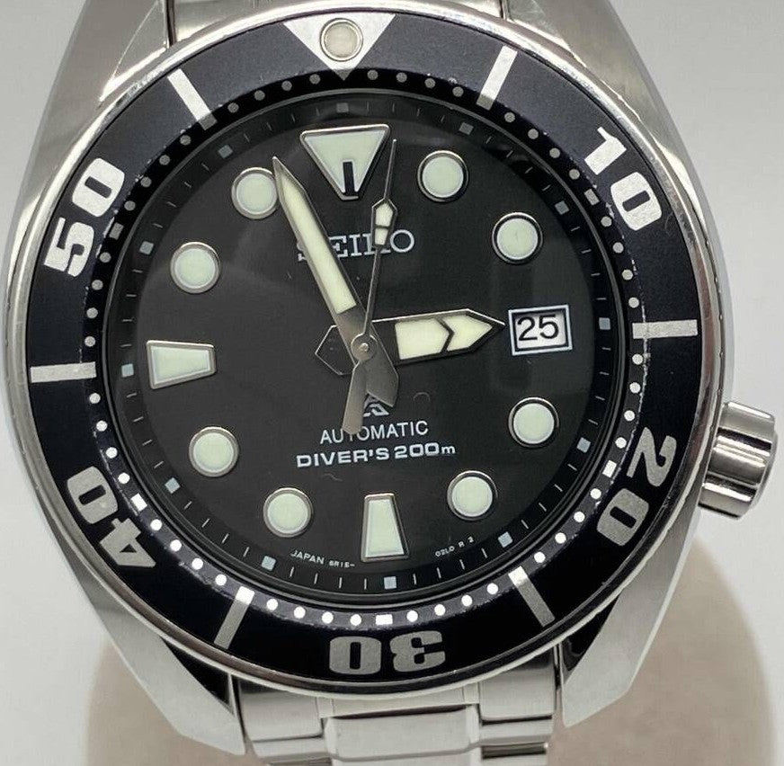 Seiko Prospex SBDC031 Sumo Diver Automatic Watch Black Bezel 200m Men Japan