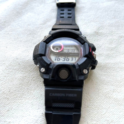 CASIO G-SHOCK Rangeman GW-9400J Solar Radio Watch Triple Sensor Black Used