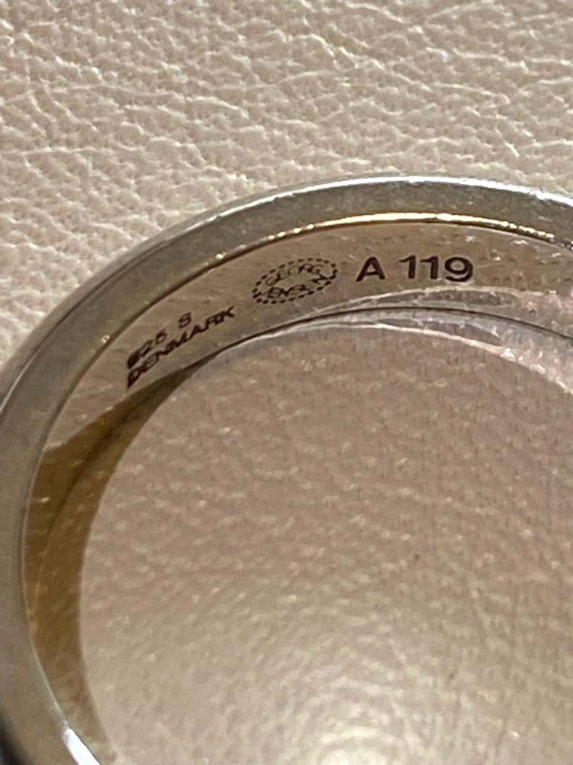 Georg Jensen # A119 Sterling Silver 925 Ring Size 51-52 US 5.5-6 Denmark