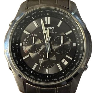 CASIO LINEAGE LIW-M610 Tough Solar Radio Multiband 6 Mens Watch Black Dial Steel