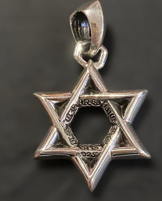 Chrome Hearts CH Star of David Small Pendant Sterling Silver 925 Authentic Mint