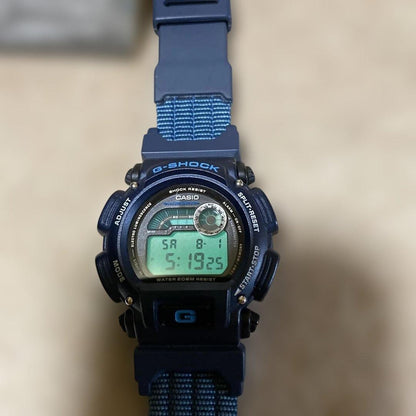 CASIO G-SHOCK DW-9600 Navy Digital Watch Thermometer 200M Diver Mens Box