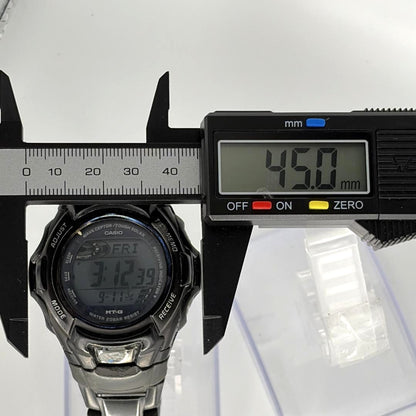 CASIO G-SHOCK MTG-910DJ The G Mens Watch Silver Black Wave Ceptor Solar 45mm