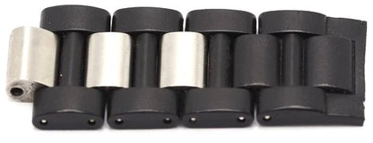 Cartier Genuine Watch Band Links 4pcs Black Silver Stainless Steel 20mm Used
