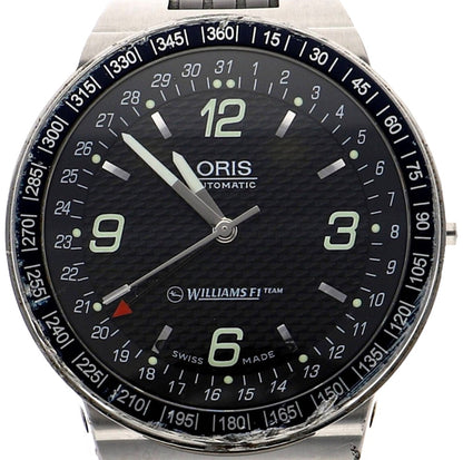 Oris Williams F1 Team 7585 Automatic Black Dial SS Men Watch Swiss Made Used