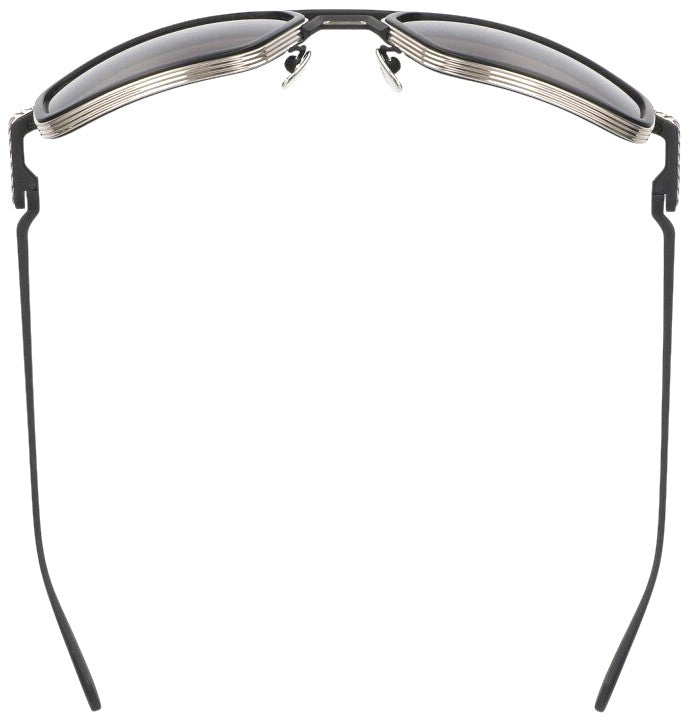 Chrome Hearts EADER Double Bridge Sunglasses Black Silver 61-20-124 Used Japan