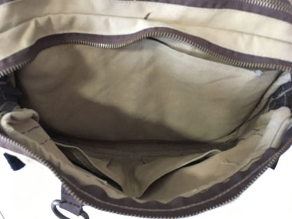FILSON Tackle Chest Pack Tan Waxed Canvas Fishing Bag Vintage USA Sheepskin Rare
