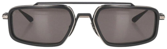Chrome Hearts EADER Double Bridge Sunglasses Black Silver 61-20-124 Used Japan