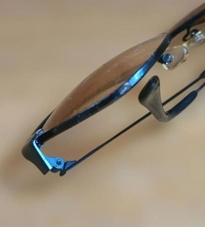 Porsche Design Aviator Sunglasses Gold Frame Brown Gradient Lens Metal Vintage