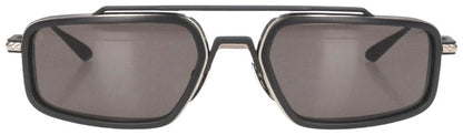Chrome Hearts EADER Double Bridge Sunglasses Black Silver 61-20-124 Used Japan