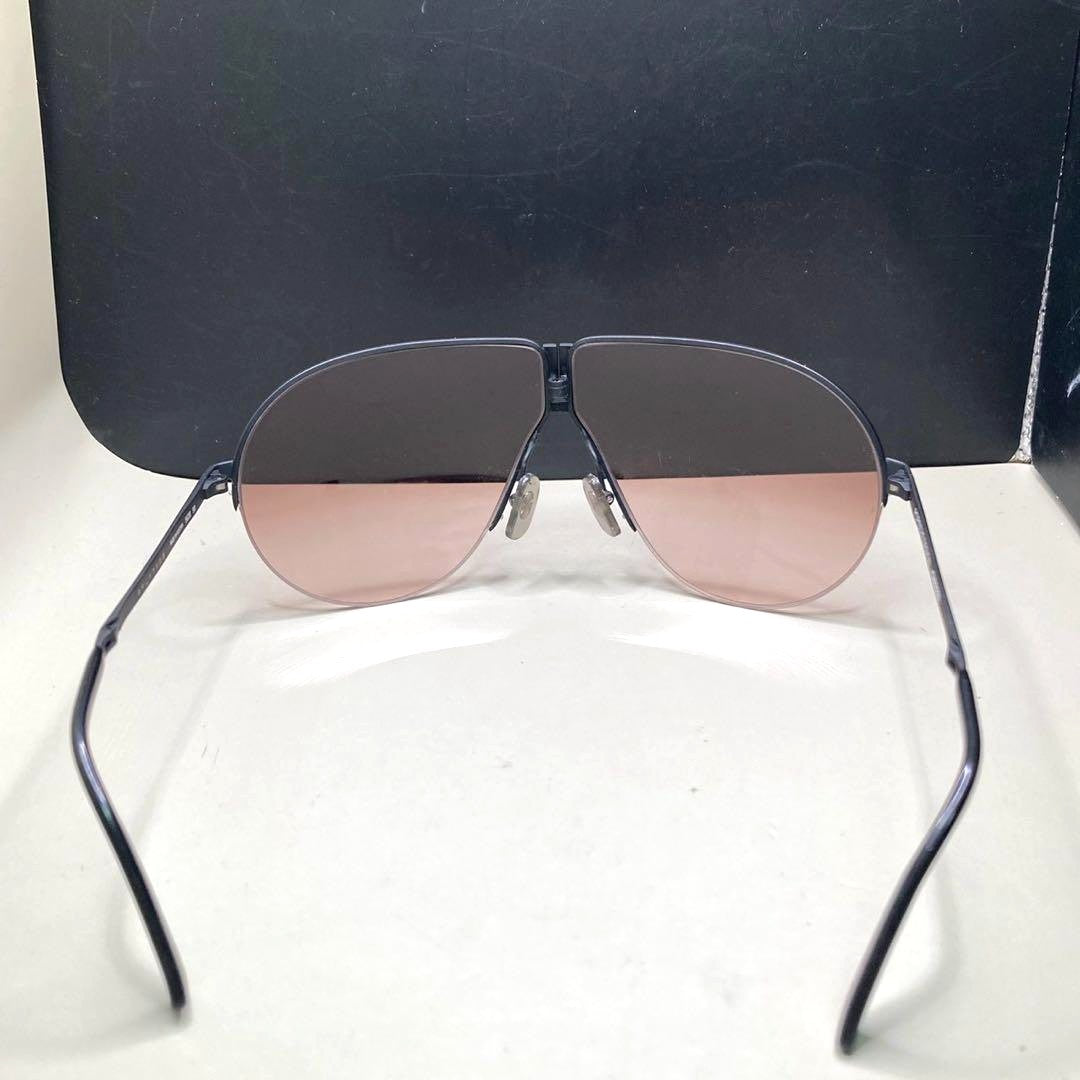 PORSCHE DESIGN by CARRERA 5628 Folding Sunglasses Black Teardrop Vintage Austria