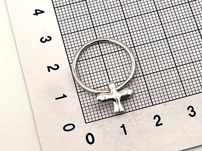 Tiffany & Co Sterling Silver 925 Bird Cross Ring US6 EU51 Authentic Vintage