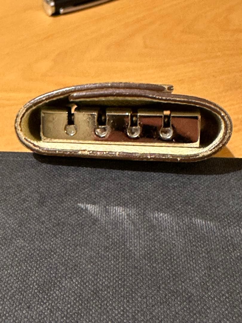 HERMES Paris 4-Hook Key Case Key Holder Cream Epsom Leather Made in France