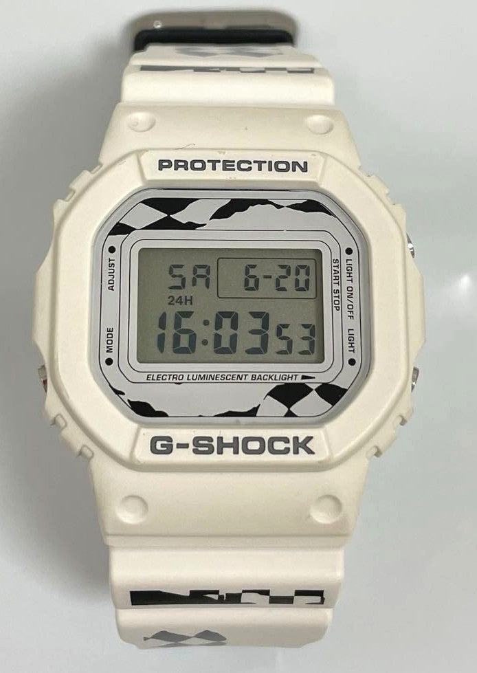CASIO G-SHOCK FACETASM DW-5600VT Digital Watch Cream Resin Limited Collab Used