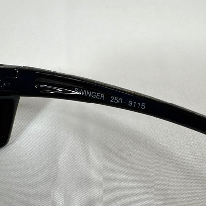 Arnette Swinger 250-9115 Sunglasses Black Marble Frame Green Lens Made in Italy