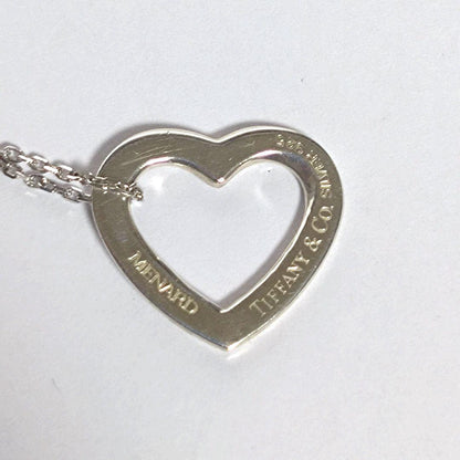 Tiffany & Co x Menard Sterling Silver 925 Open Heart Necklace Top Charm