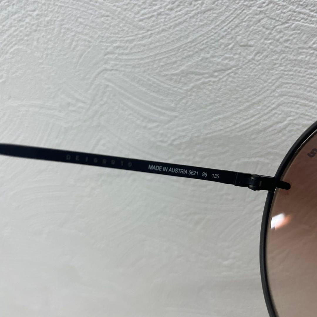 PORSCHE DESIGN by CARRERA 5621 Aviator Sunglasses Black Frame Brown Lens Vintage