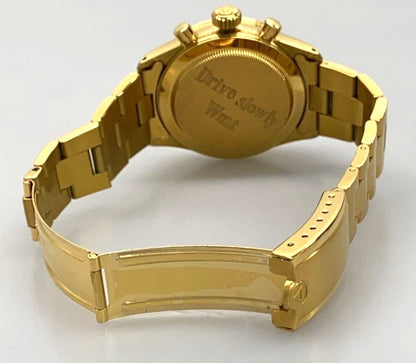 WMT Watches Preliminary Experiment Chronograph Gold Tone Quartz Watch Daytona