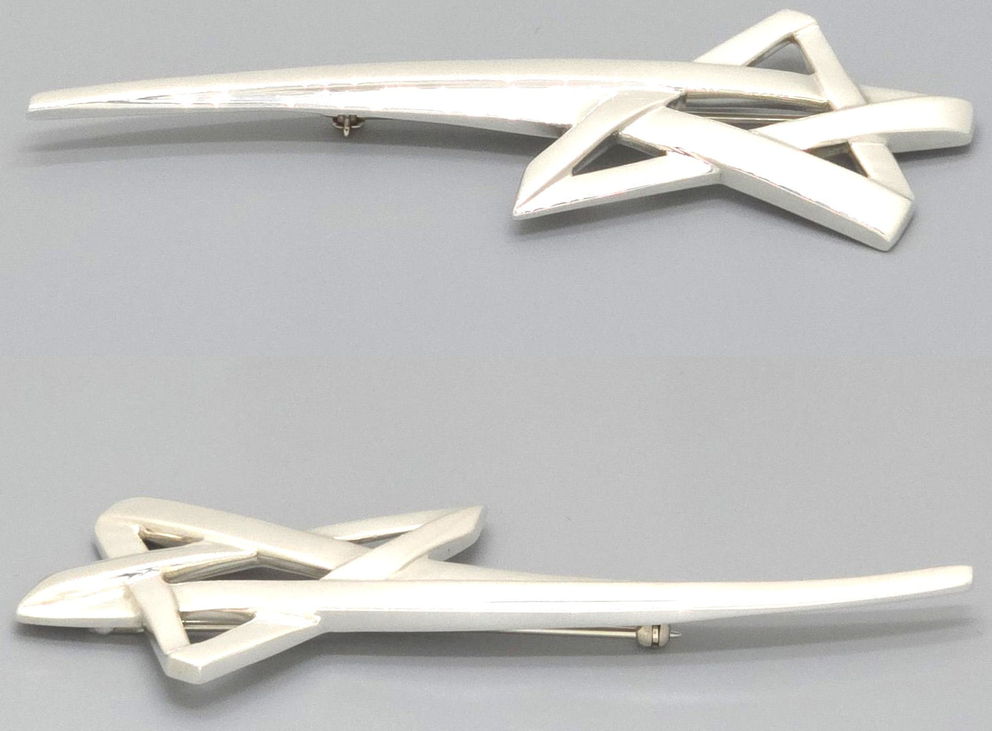 Tiffany & Co Paloma Picasso Shooting Star Brooch Pin Sterling Silver 925 8.24cm