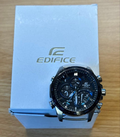 CASIO Edifice EQB-501 Tough Solar Bluetooth Mens Watch Black Dial No Band Box